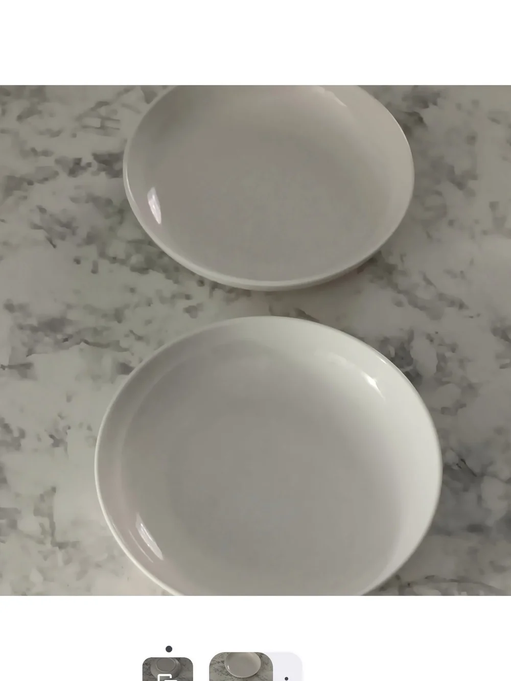 Fasmov Set of 6 White Melamine Pasta / Salad Bowls – 8